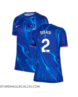 Chelsea Axel Disasi #2 Maglia Gara Casa Repliche 2024-25 Donna